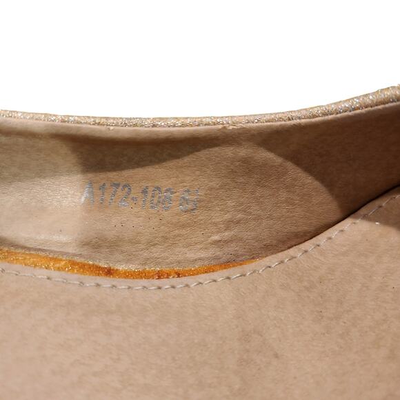 Seven Color Pumps Heels Womens Sz 6.5 Rhinestone Covered Pale Gold Pumps - Picture 8 of 10